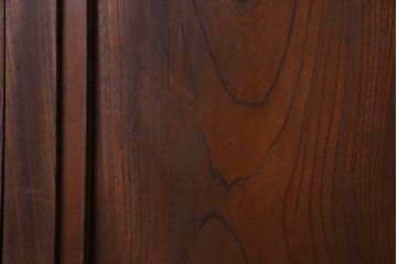 和製アンティーク　激レア!　ケヤキ材　重厚感と繊細な技が楽しめる組子入り板戸(引き戸、ガラス帯戸、建具)4枚セット