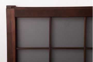 和製アンティーク　すりガラス入り　レトロな雰囲気が趣きあふれるガラス戸2枚セット(窓、建具)