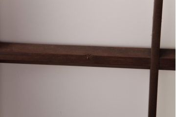 和製アンティーク　すりガラス入り　レトロな雰囲気が趣きあふれるガラス戸2枚セット(窓、建具)