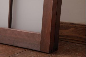 和製アンティーク　すりガラス入り　レトロな雰囲気が趣きあふれるガラス戸2枚セット(窓、建具)