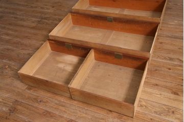 アンティーク家具　ヨーロッパアンティーク　ヴィクトリアン　マホガニー材　シンプルで上品なチェスト(引き出し、タンス)