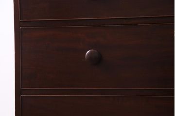 アンティーク家具　ヨーロッパアンティーク　ヴィクトリアン　マホガニー材　シンプルで上品なチェスト(引き出し、タンス)