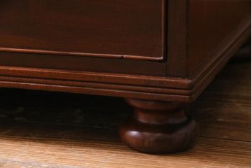 アンティーク家具　ヨーロッパアンティーク　ヴィクトリアン　マホガニー材　シンプルで上品なチェスト(引き出し、タンス)