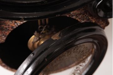 アンティーク雑貨　SEIKOSHA(精工舎)　手巻き式　四ツ丸　個性的なデザインのだるま時計(掛時計、柱時計、振り子時計)