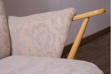 中古　イギリス　ERCOL(アーコール)　エバーグリーン　1人掛けイージーチェア(アームチェア、ソファ)(定価約29万円)(1)