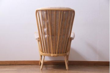 中古　イギリス　ERCOL(アーコール)　エバーグリーン　1人掛けイージーチェア(アームチェア、ソファ)(定価約29万円)(1)