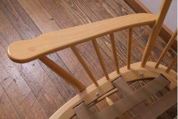 中古　イギリス　ERCOL(アーコール)　エバーグリーン　1人掛けイージーチェア(アームチェア、ソファ)(定価約29万円)(1)