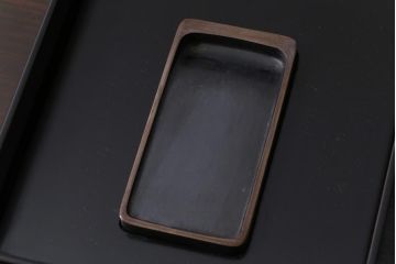 アンティーク雑貨　和製アンティーク　硯付き　草花文　木製の蒔絵硯箱