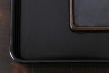 アンティーク雑貨　和製アンティーク　硯付き　草花文　木製の蒔絵硯箱