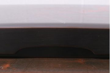 アンティーク雑貨　和製アンティーク　硯付き　草花文　木製の蒔絵硯箱