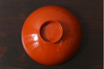 和製アンティーク　仙才型　沈金　蝶と菊　木製　蓋付きお椀7個セット(漆器)