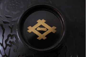 和製アンティーク　蒔絵　鴨　和モダンな蓋付き椀5つセット(お椀、漆器)(1)