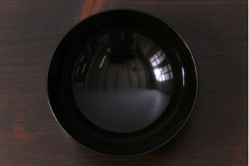 和製アンティーク　蒔絵　鴨　和モダンな蓋付き椀5つセット(お椀、漆器)(1)