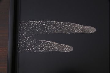 昭和中期　箱付き　木曽平沢塗　木製　秋の七草　秋草蒔絵の富貴重3組(重箱、漆器)(1)