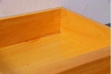 昭和初期　外箱付き　ヒノキ材　温かな色味の重箱(お重)