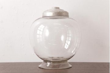 アンティーク雑貨　昭和レトロ　古いアンティーク地球瓶(ガラス瓶、ガラスビン)(2)