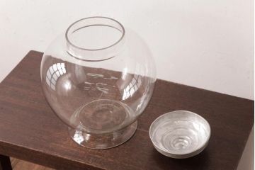 アンティーク雑貨　昭和レトロ　古いアンティーク地球瓶(ガラス瓶、ガラスビン)(2)