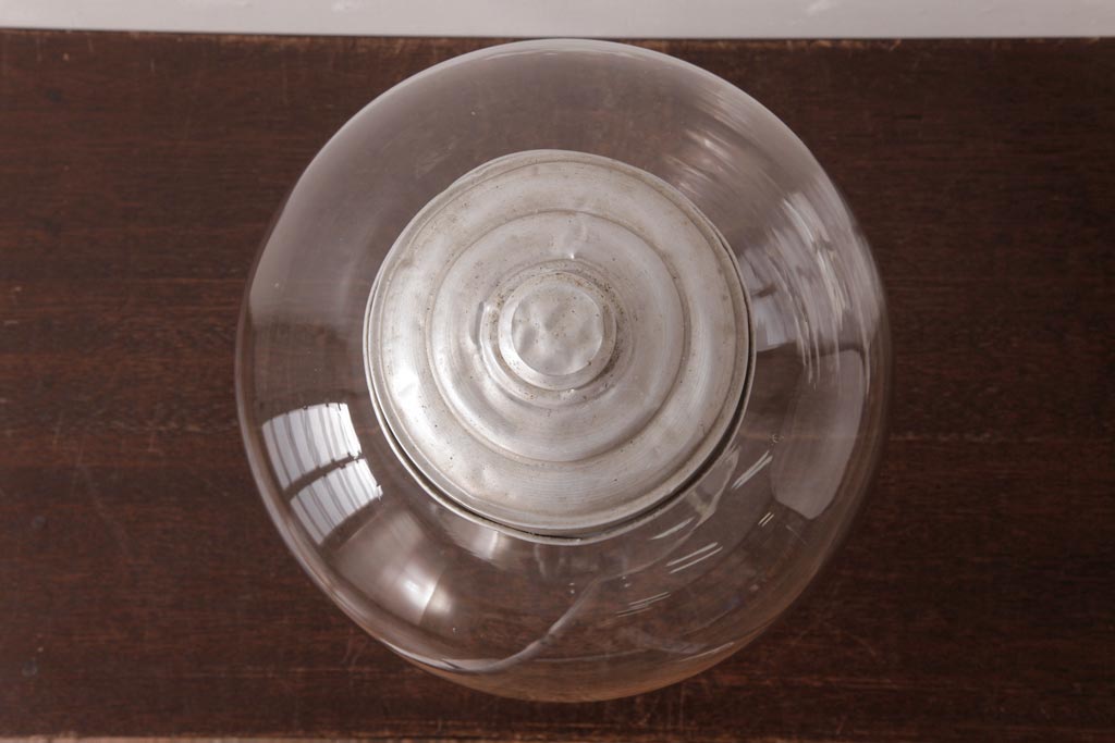 アンティーク雑貨　昭和レトロ　古いアンティーク地球瓶(ガラス瓶、ガラスビン)(2)