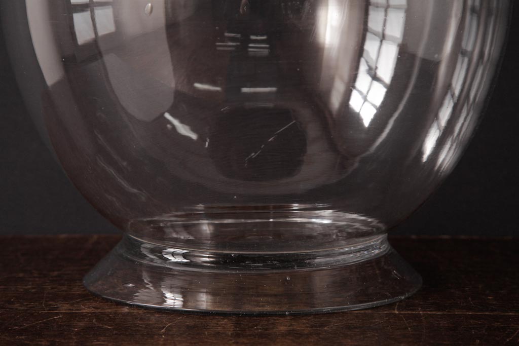 アンティーク雑貨　昭和レトロ　ふっくらとしたフォルムが可愛らしい地球瓶(ガラス瓶、ガラスビン)(1)