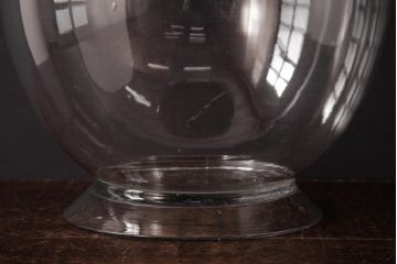 アンティーク雑貨　昭和レトロ　ふっくらとしたフォルムが可愛らしい地球瓶(ガラス瓶、ガラスビン)(1)