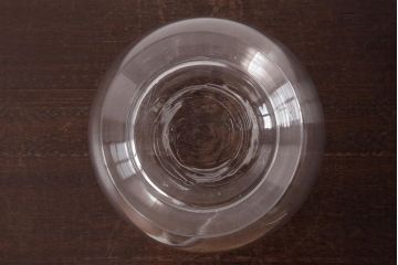 アンティーク雑貨　昭和レトロ　ふっくらとしたフォルムが可愛らしい地球瓶(ガラス瓶、ガラスビン)(1)