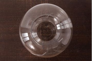 アンティーク雑貨　昭和レトロ　ふっくらとしたフォルムが可愛らしい地球瓶(ガラス瓶、ガラスビン)(2)