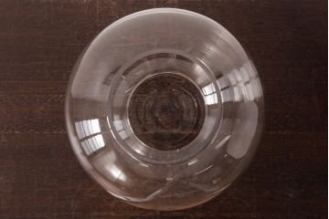 アンティーク雑貨　昭和レトロ　ふっくらとしたフォルムが可愛らしい地球瓶(ガラス瓶、ガラスビン)(3)