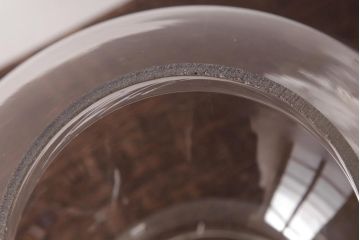 アンティーク雑貨　昭和レトロ　ふっくらとしたフォルムが可愛らしい地球瓶(ガラス瓶、ガラスビン)(3)