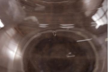 アンティーク雑貨　昭和レトロ　ふっくらとしたフォルムが可愛らしい地球瓶(ガラス瓶、ガラスビン)(3)