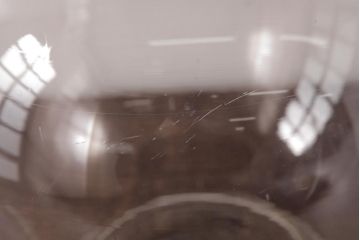 アンティーク雑貨　昭和レトロ　ふっくらとしたフォルムが可愛らしい地球瓶(ガラス瓶、ガラスビン)(3)