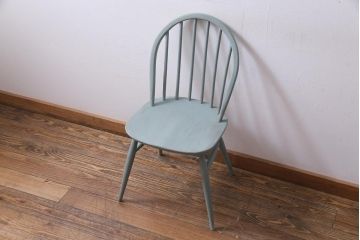 ペイント家具　ERCOL(アーコール)　シンプルでおしゃれなウィンザーダイニングチェア(椅子)