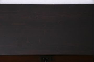 アンティーク家具　和製アンティーク　前面ケヤキ材　味わい深い時代箪笥をリメイクしたサイドボード(引き出し、チェスト)