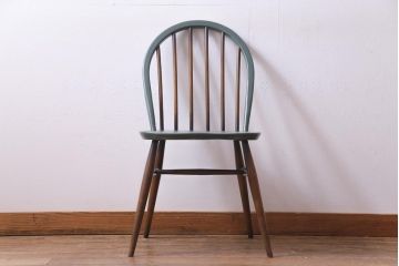 ペイント家具　ERCOL(アーコール)　アースカラーが優しげな雰囲気醸し出すウィンザーダイニングチェア(椅子)