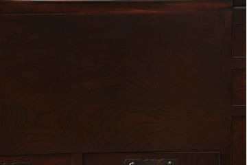 アンティーク雑貨　和製アンティーク　ケヤキ材　猫板付き　漆塗りが上質な和の空間を演出する長火鉢(木製火鉢)