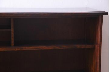 中古　九州民芸家具　和モダンなデザインが目を惹くサイドボード(収納棚、食器棚)