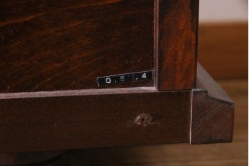 中古　九州民芸家具　和モダンなデザインが目を惹くサイドボード(収納棚、食器棚)