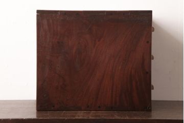 アンティーク家具　和製アンティーク　総ケヤキ材　堂々とした風格のある小引き出し(小物収納、卓上収納)