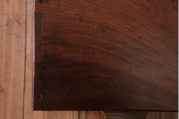 アンティーク家具　和製アンティーク　総ケヤキ材　堂々とした風格のある小引き出し(小物収納、卓上収納)