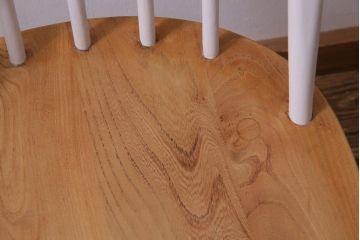 ヴィンテージ家具　ビンテージ　ERCOL(アーコール)　ツートンカラーがおしゃれなナチュラルペイントのクエーカーチェア(椅子)(2)