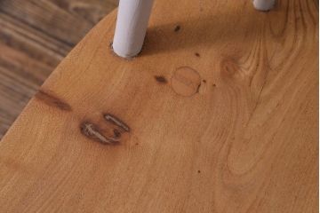 ヴィンテージ家具　ビンテージ　ERCOL(アーコール)　ツートンカラーがおしゃれなナチュラルペイントのクエーカーチェア(椅子)(2)