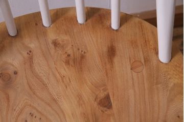 ヴィンテージ家具　ビンテージ　ERCOL(アーコール)　ツートンカラーがおしゃれなナチュラルペイントのクエーカーチェア(椅子)