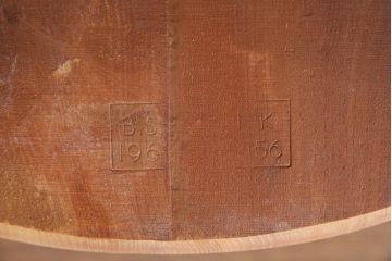 ヴィンテージ家具　ビンテージ　ERCOL(アーコール)　バイカラーがおしゃれなペイントクエーカーチェア(椅子)(2)