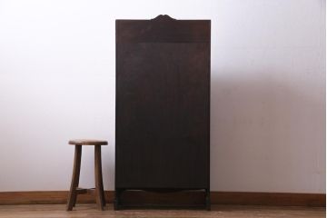 アンティーク家具　イギリスアンティーク　マホガニー材　象嵌入り　コンパクトで上品なライティングビューロー(デスク、机、在宅ワーク、在宅用)