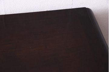 中古　北海道民芸家具　#138　落ち着いた色味のクラシカルなサイドボード(キャビネット、収納棚、戸棚)(2)