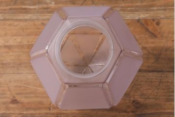 フランスアンティーク　モダンなデザインの多面体のペンダントライト(天井照明、吊り下げ照明)