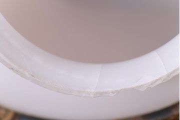 昭和初期　戦前　竹の装飾が個性的な球体型ペンダントライト(電笠、天井照明、吊り下げ照明)