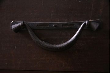 アンティーク家具　和製アンティーク　明治期　ヒノキ材　バランスのとれたデザインが品のある帳場箪笥(収納棚、戸棚、時代箪笥)