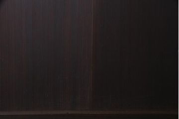 和製アンティーク　板ガラス裏障子留め　格子縞がレトロモダンな組子帯戸2枚セット(板戸)
