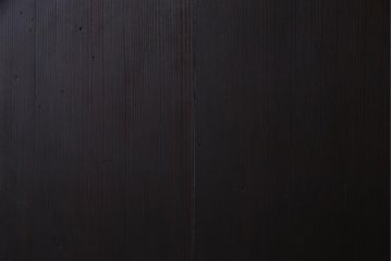 和製アンティーク　板ガラス裏障子留め　格子縞がレトロモダンな組子帯戸2枚セット(板戸)