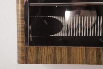 アンティーク雑貨　RHYTHM(リズム時計工業)　スリースター　ゼンマイ式　昭和レトロな雰囲気が魅力的な掛け時計(振り子時計、柱時計)